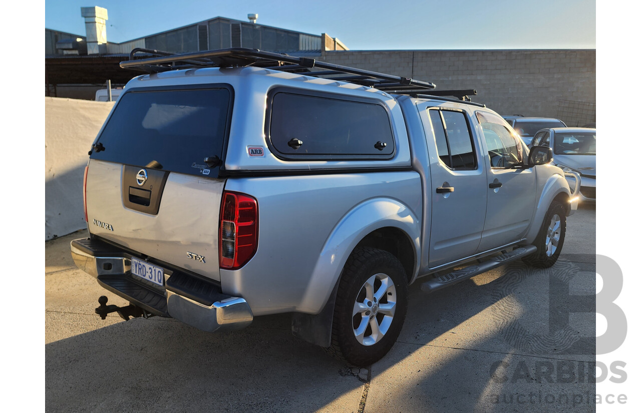 07/2010 Nissan Navara ST-X (4x4) D40 SERIES 4 Dual Cab P/Up Silver 2.5L