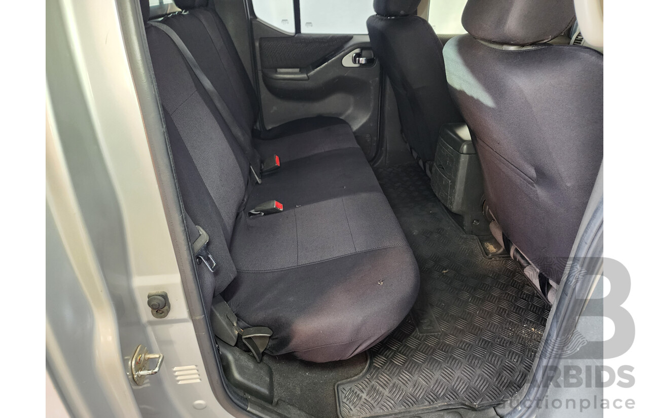 07/2010 Nissan Navara ST-X (4x4) D40 SERIES 4 Dual Cab P/Up Silver 2.5L