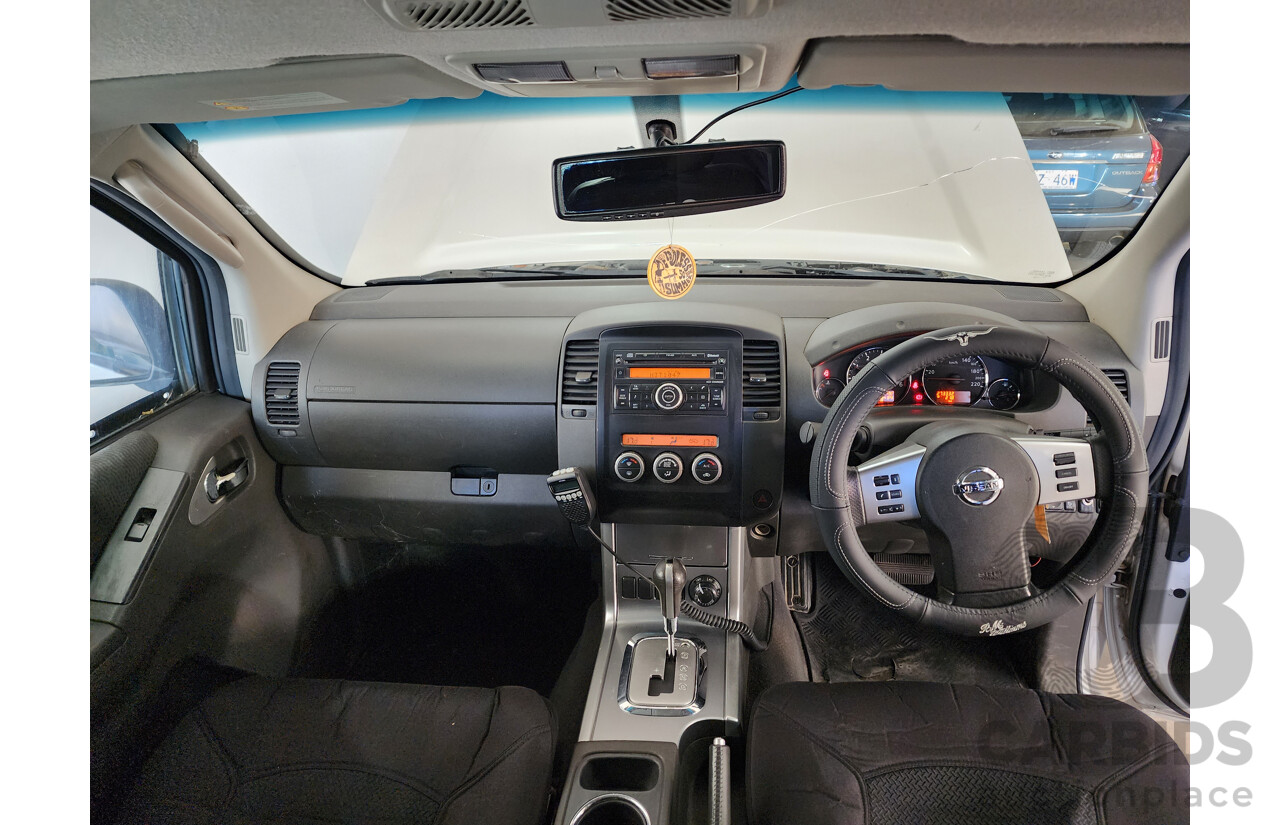 07/2010 Nissan Navara ST-X (4x4) D40 SERIES 4 Dual Cab P/Up Silver 2.5L