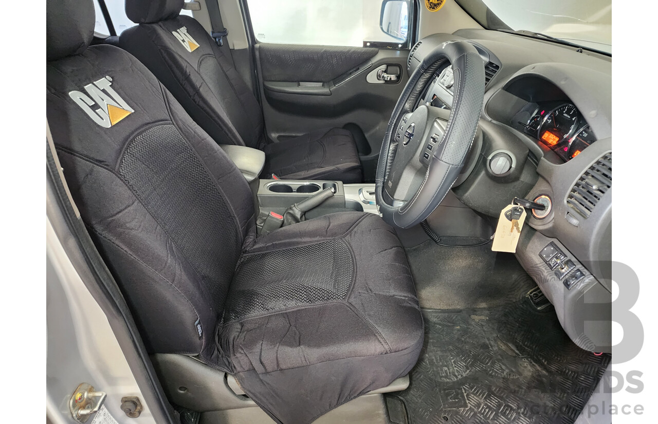 07/2010 Nissan Navara ST-X (4x4) D40 SERIES 4 Dual Cab P/Up Silver 2.5L
