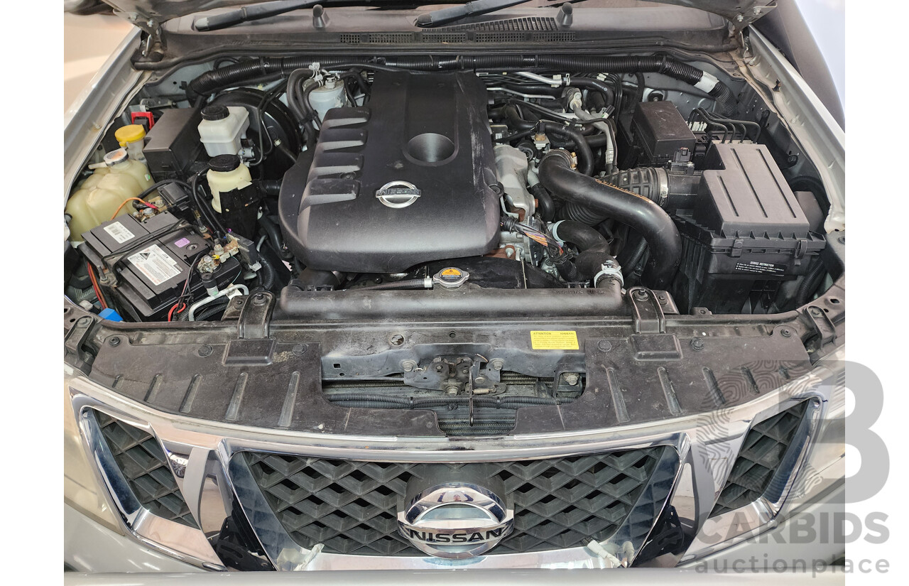 07/2010 Nissan Navara ST-X (4x4) D40 SERIES 4 Dual Cab P/Up Silver 2.5L