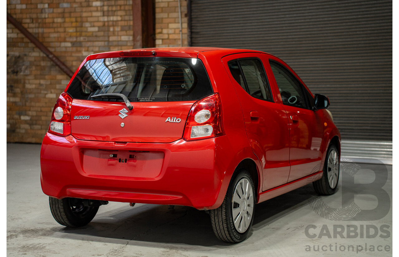 09/2014 Suzuki Alto GL GF MY12 5d Hatchback Red 1.0L