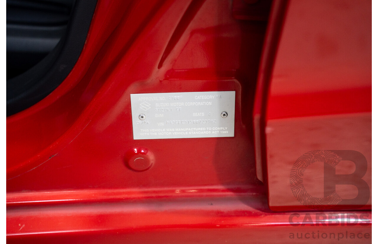 09/2014 Suzuki Alto GL GF MY12 5d Hatchback Red 1.0L