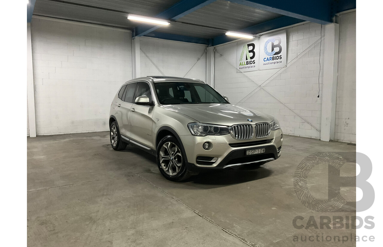 11/2017 BMW X3 xDrive 20d (4WD) F25 MY17 Update 4D Wagon Mineral Silver Metallic Turbo Diesel 2.0L