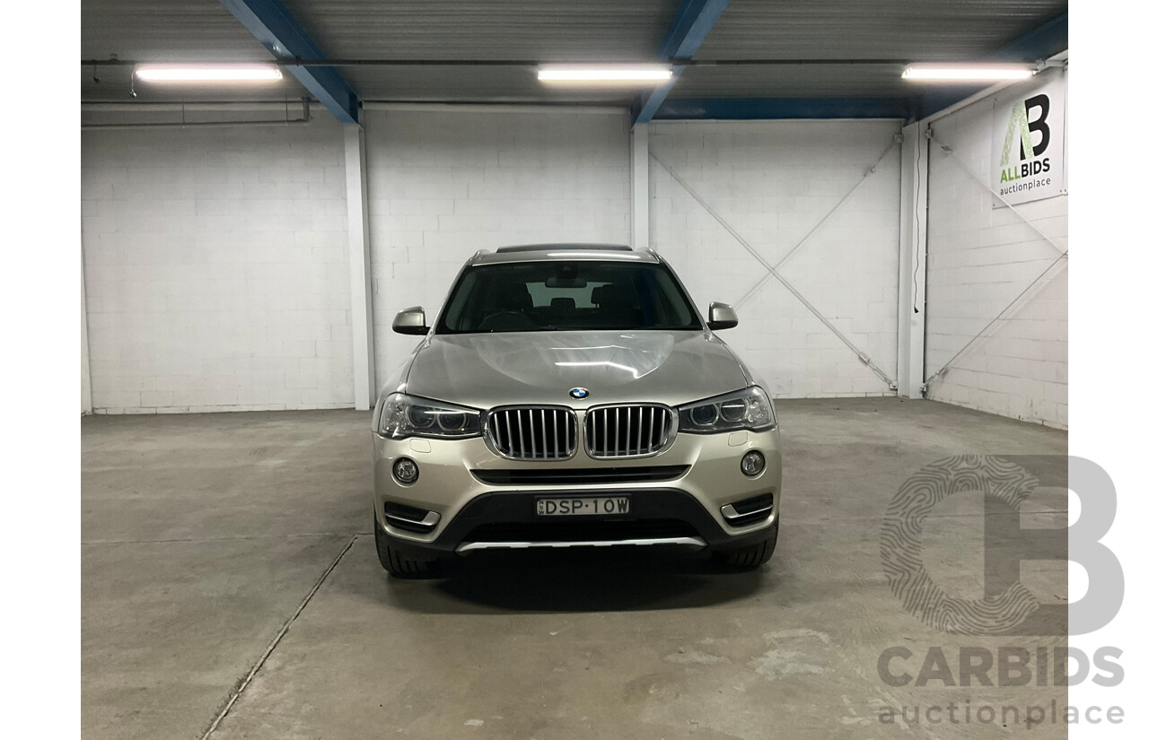 11/2017 BMW X3 xDrive 20d (4WD) F25 MY17 Update 4D Wagon Mineral Silver Metallic Turbo Diesel 2.0L