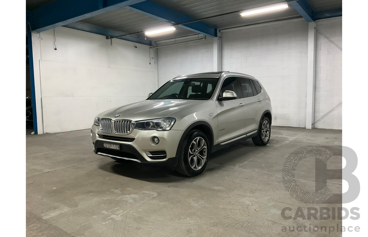 11/2017 BMW X3 xDrive 20d (4WD) F25 MY17 Update 4D Wagon Mineral Silver Metallic Turbo Diesel 2.0L