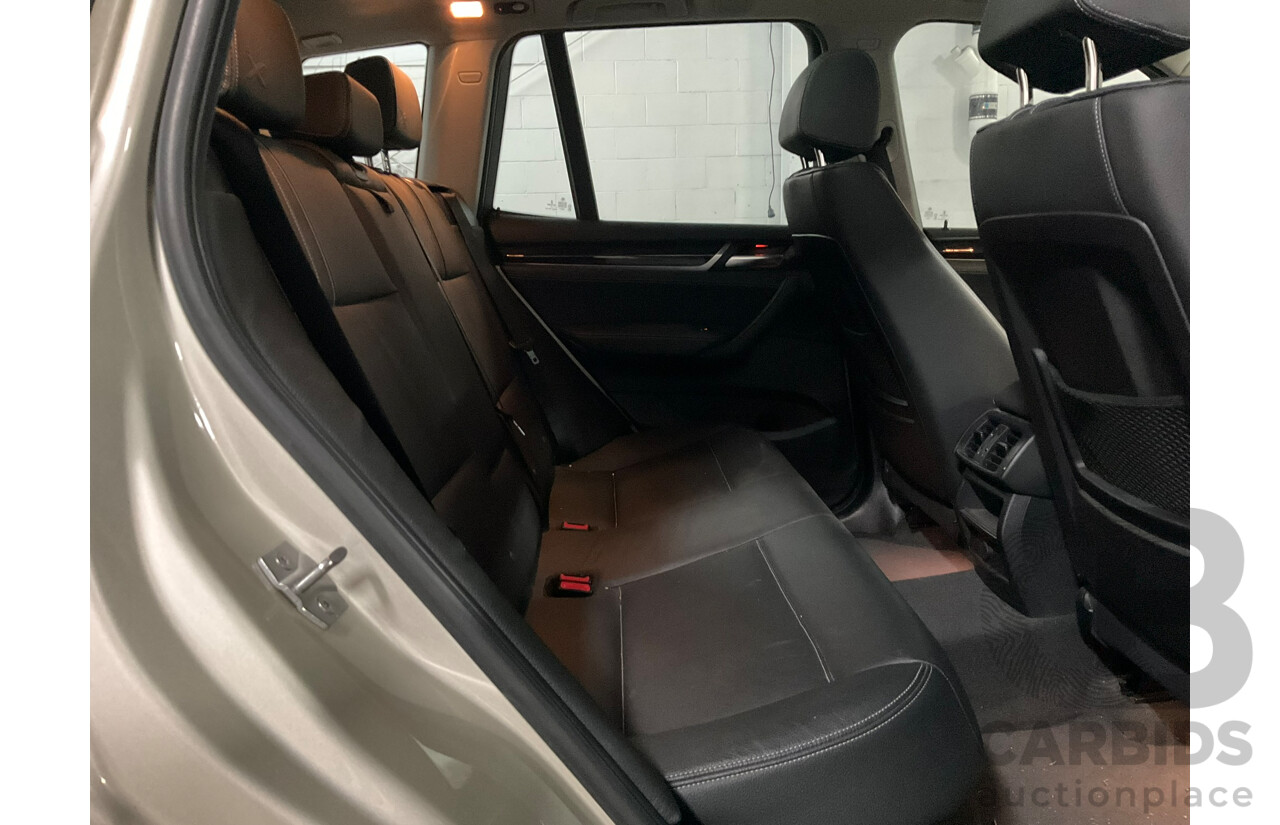 11/2017 BMW X3 xDrive 20d (4WD) F25 MY17 Update 4D Wagon Mineral Silver Metallic Turbo Diesel 2.0L