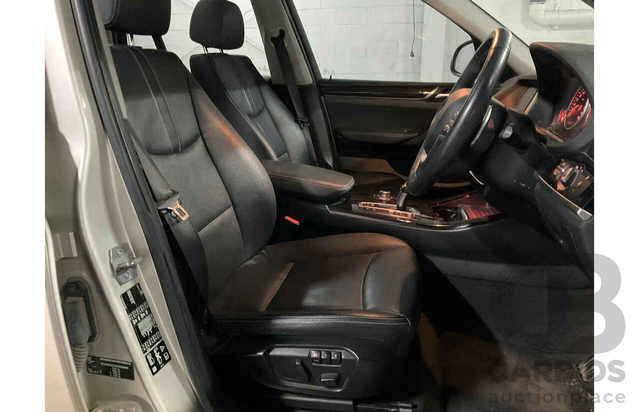11/2017 BMW X3 xDrive 20d (4WD) F25 MY17 Update 4D Wagon Mineral Silver Metallic Turbo Diesel 2.0L