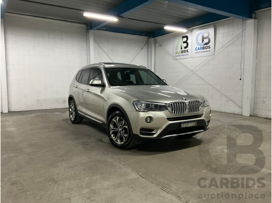 11/2017 BMW X3 xDrive 20d (4WD) F25 MY17 Update 4D Wagon Mineral Silver Metallic Turbo Diesel 2.0L