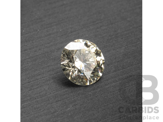 0.563ct Round Brilliant Cut Natural Diamond with Gem Report