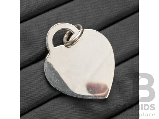 925 Sterling Silver Heart Pendant by Tiffany & Co - 8.63gms