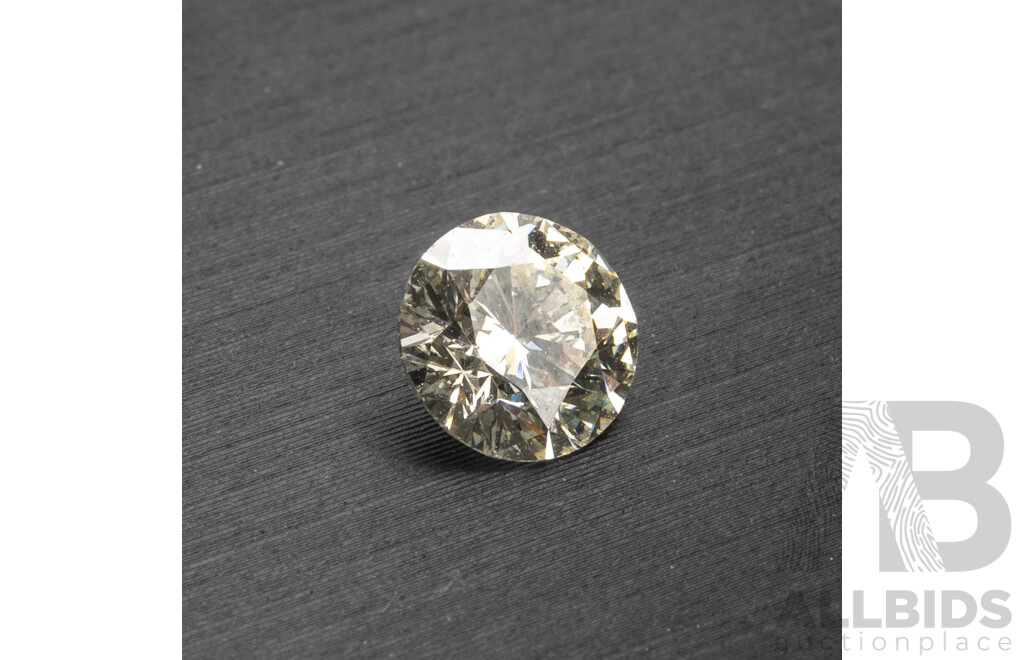 0.563ct Round Brilliant Cut Natural Diamond with Gem Report