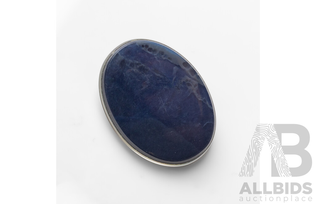 9.20ct Oval Lightning Ridge Black Opal Triplet