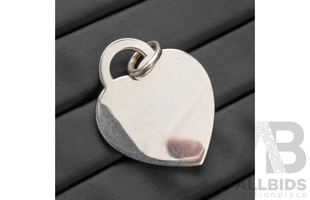 925 Sterling Silver Heart Pendant by Tiffany & Co - 8.63gms