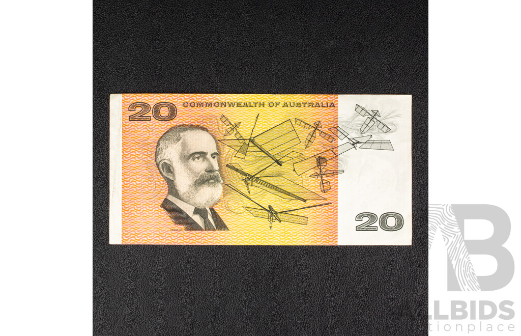 Australian 1966 Twenty Dollar Note, R401 Coombs/Wilson, XAG 335779