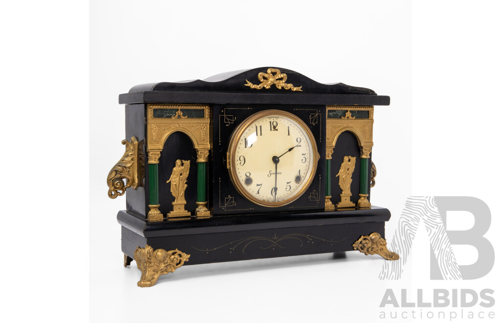 Faux Slate Vintage Sessions Mantle Clock