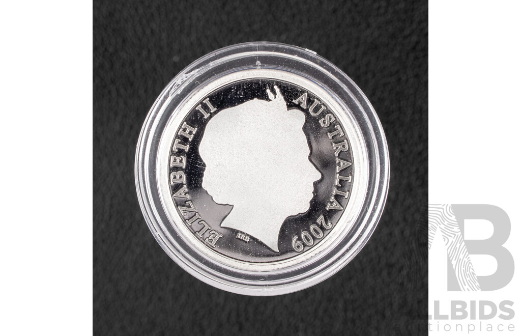 Australian 2009 Silver Proof One Dollar Coin, C Mint Mark, 60th Anniversary of Australian Citizenship .999
