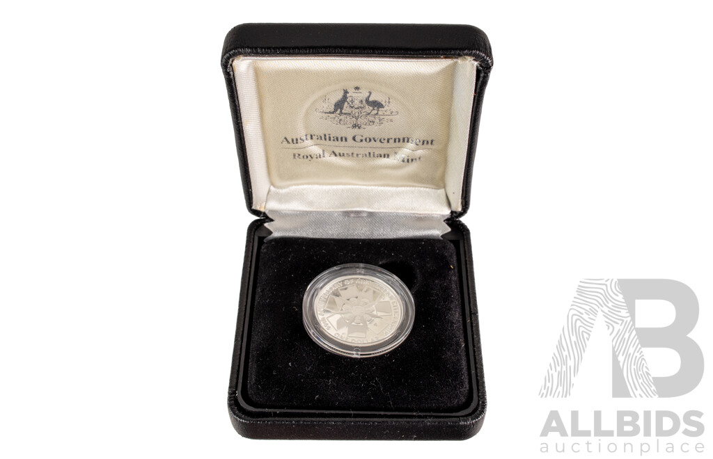 Australian 2009 Silver Proof One Dollar Coin, C Mint Mark, 60th Anniversary of Australian Citizenship .999