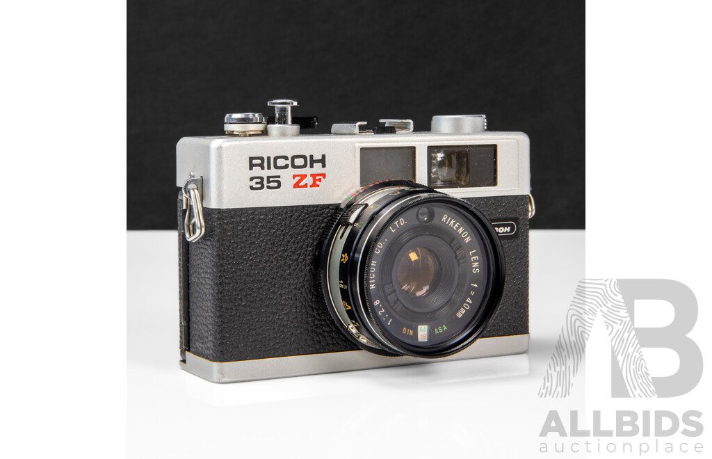Ricoh 35 ZF 35mm Film Camera with Rikenon 40mm F2.8 Lens