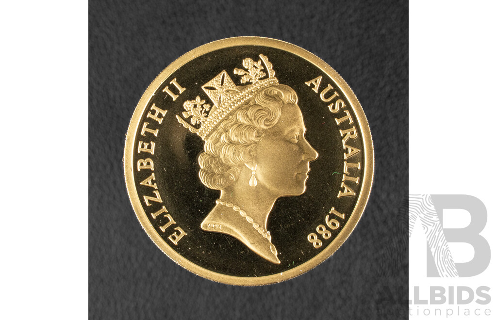 Australian RAM 1988 Proof Five Dollar Coin, Australian Bicentennial
