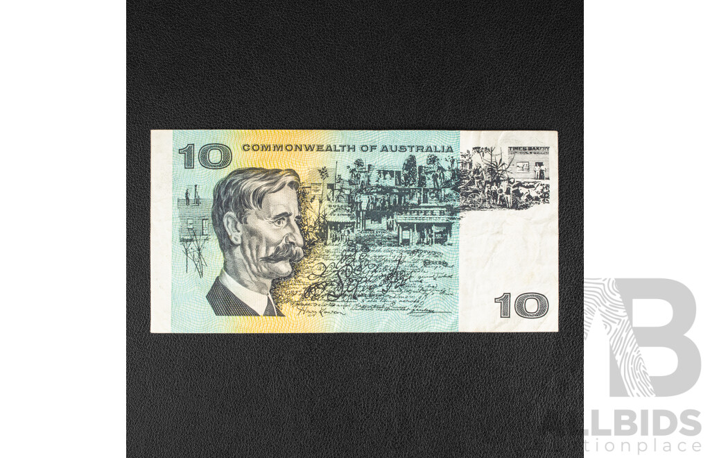 Rare Australian 1968 Last Star Prefix Ten Dollar Note, R303SL, Phillips/Randall ZSJ 31126*