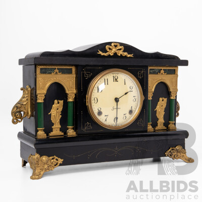 Faux Slate Vintage Sessions Mantle Clock