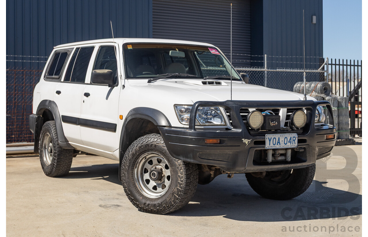 01/2004 Nissan Patrol DX (4x4) GU III 4D Wagon White Turbo Diesel 3.0L