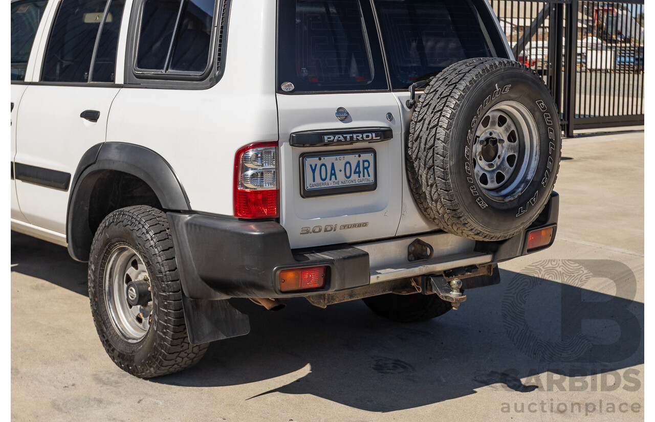 01/2004 Nissan Patrol DX (4x4) GU III 4D Wagon White Turbo Diesel 3.0L