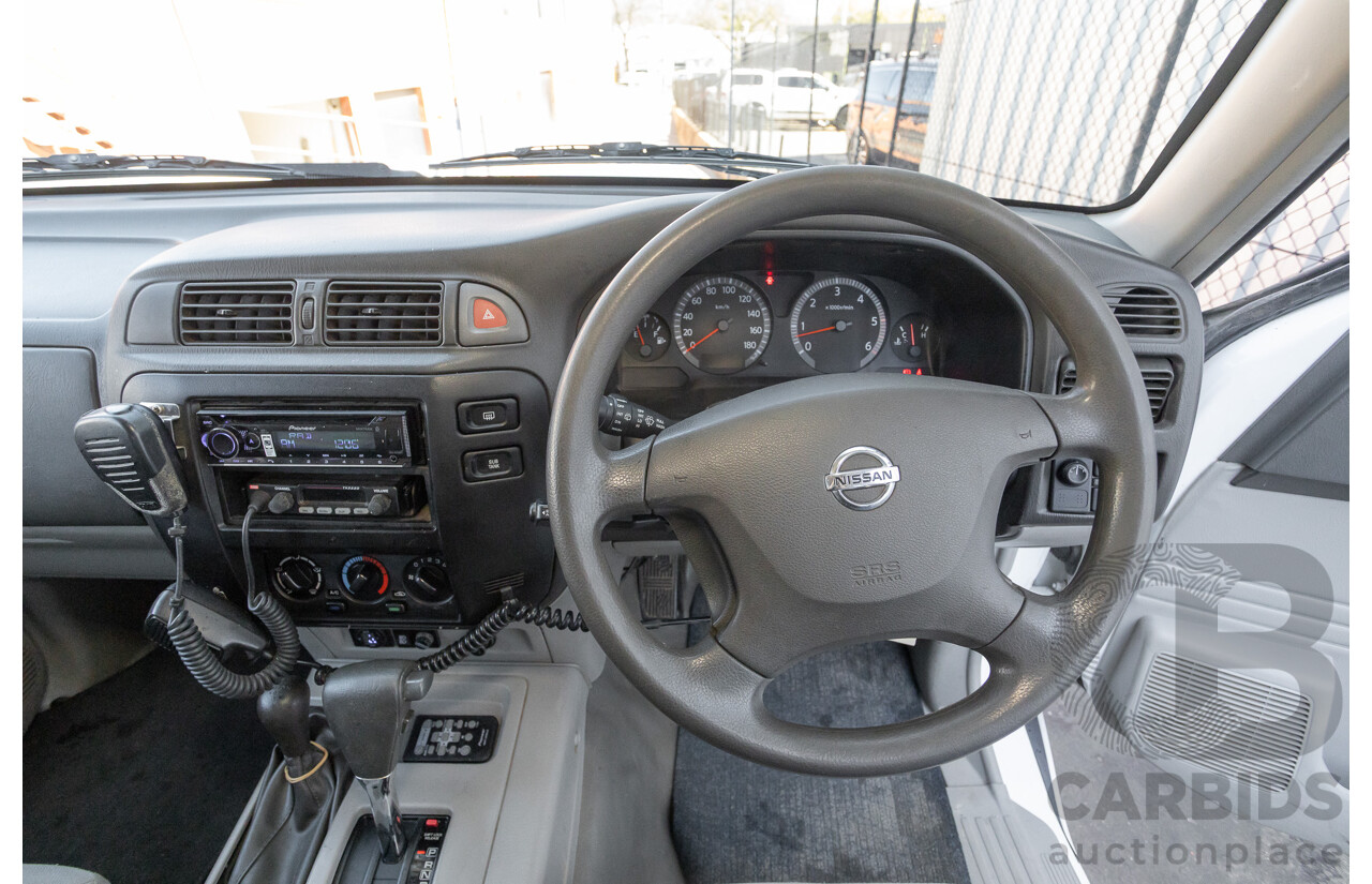 01/2004 Nissan Patrol DX (4x4) GU III 4D Wagon White Turbo Diesel 3.0L