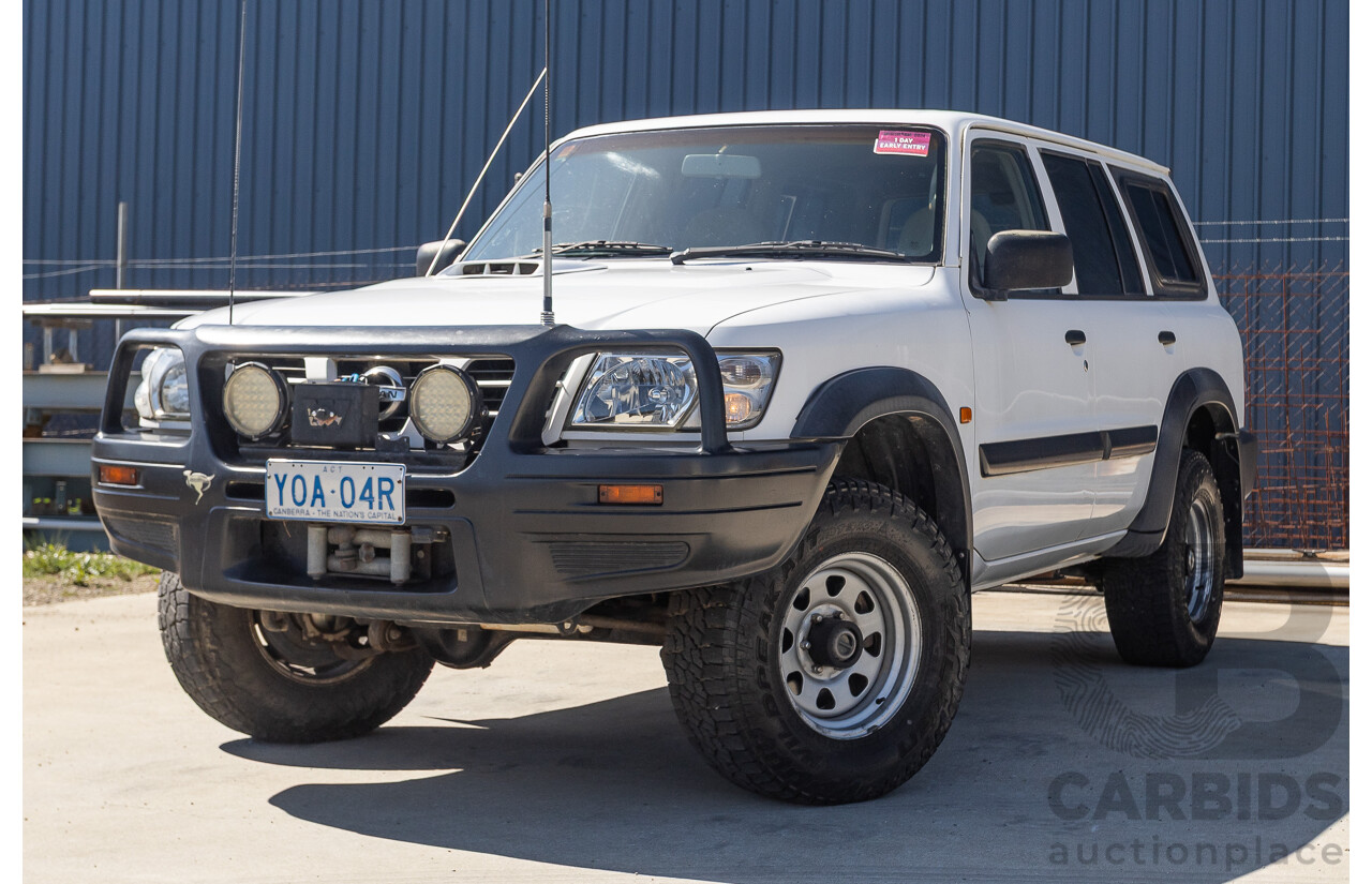 01/2004 Nissan Patrol DX (4x4) GU III 4D Wagon White Turbo Diesel 3.0L