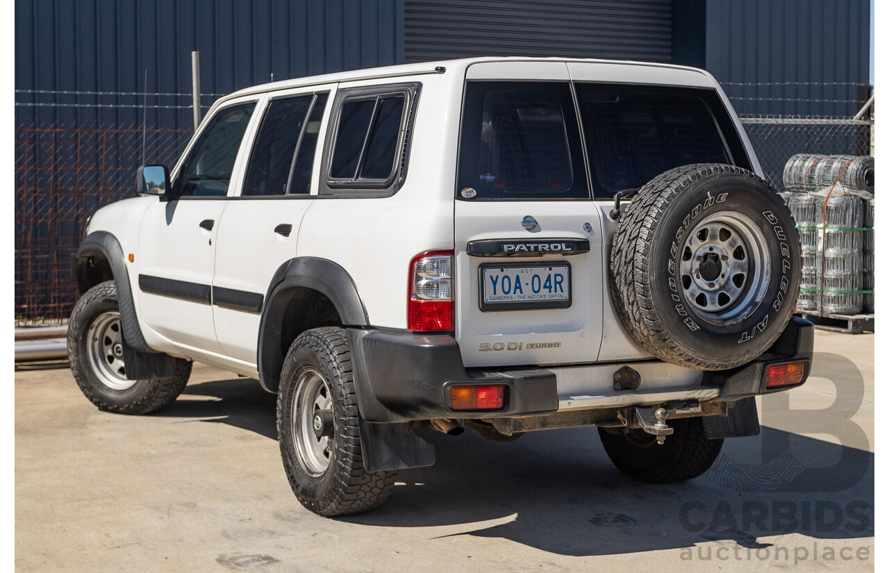 01/2004 Nissan Patrol DX (4x4) GU III 4D Wagon White Turbo Diesel 3.0L