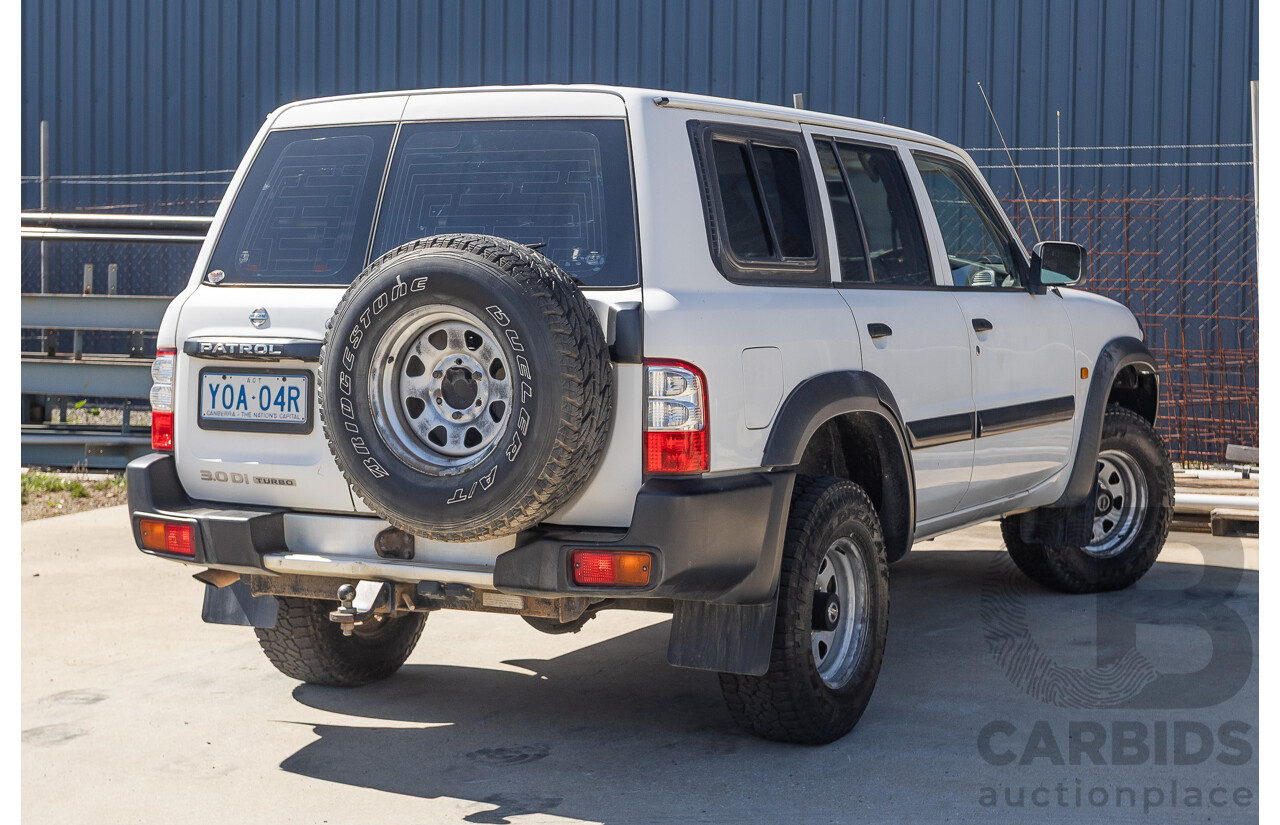 01/2004 Nissan Patrol DX (4x4) GU III 4D Wagon White Turbo Diesel 3.0L