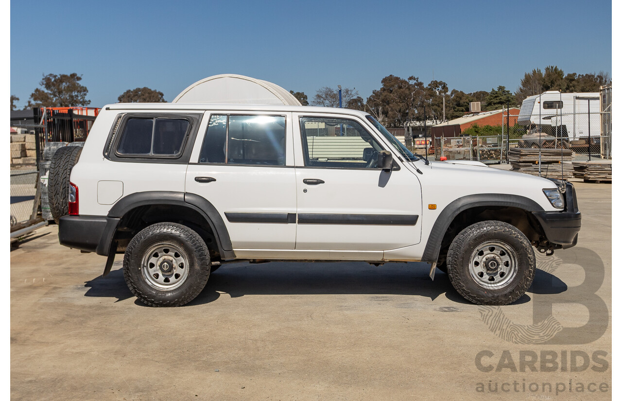 01/2004 Nissan Patrol DX (4x4) GU III 4D Wagon White Turbo Diesel 3.0L