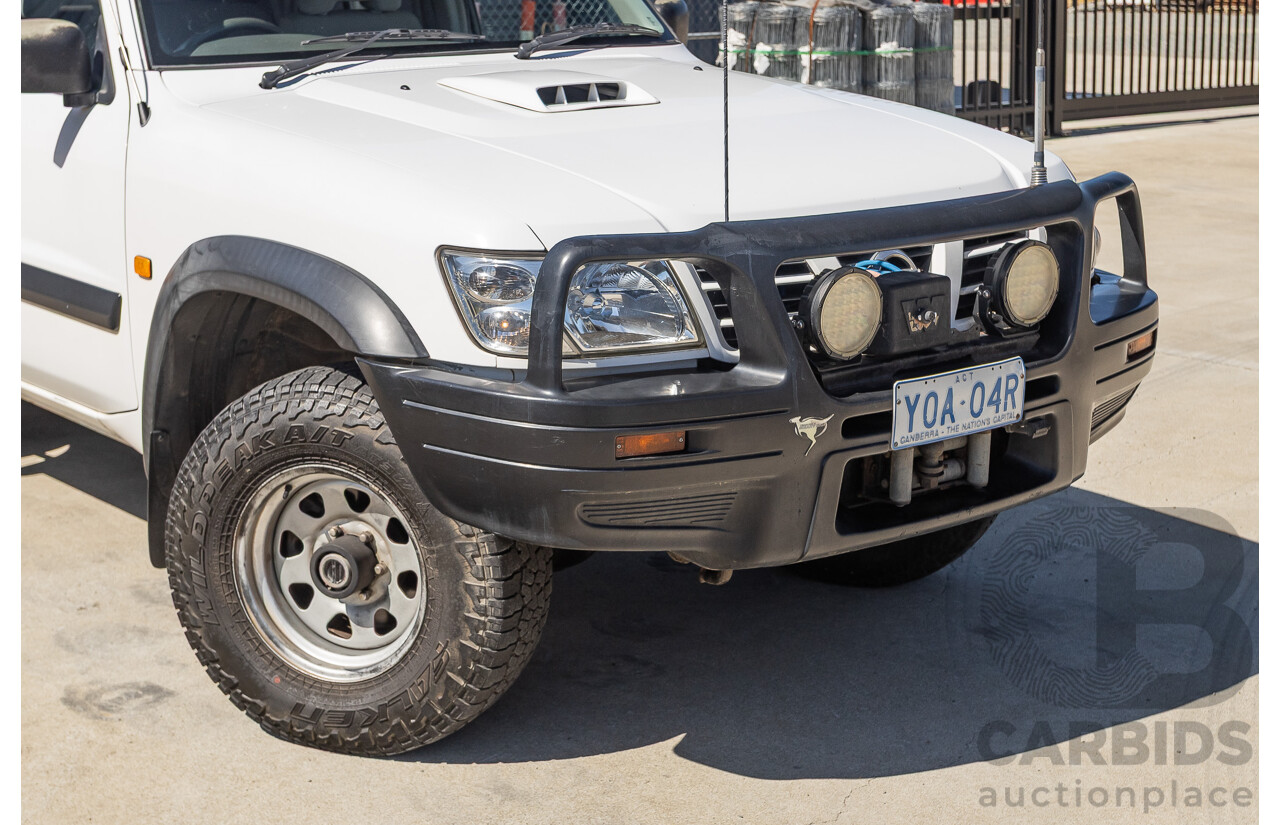 01/2004 Nissan Patrol DX (4x4) GU III 4D Wagon White Turbo Diesel 3.0L