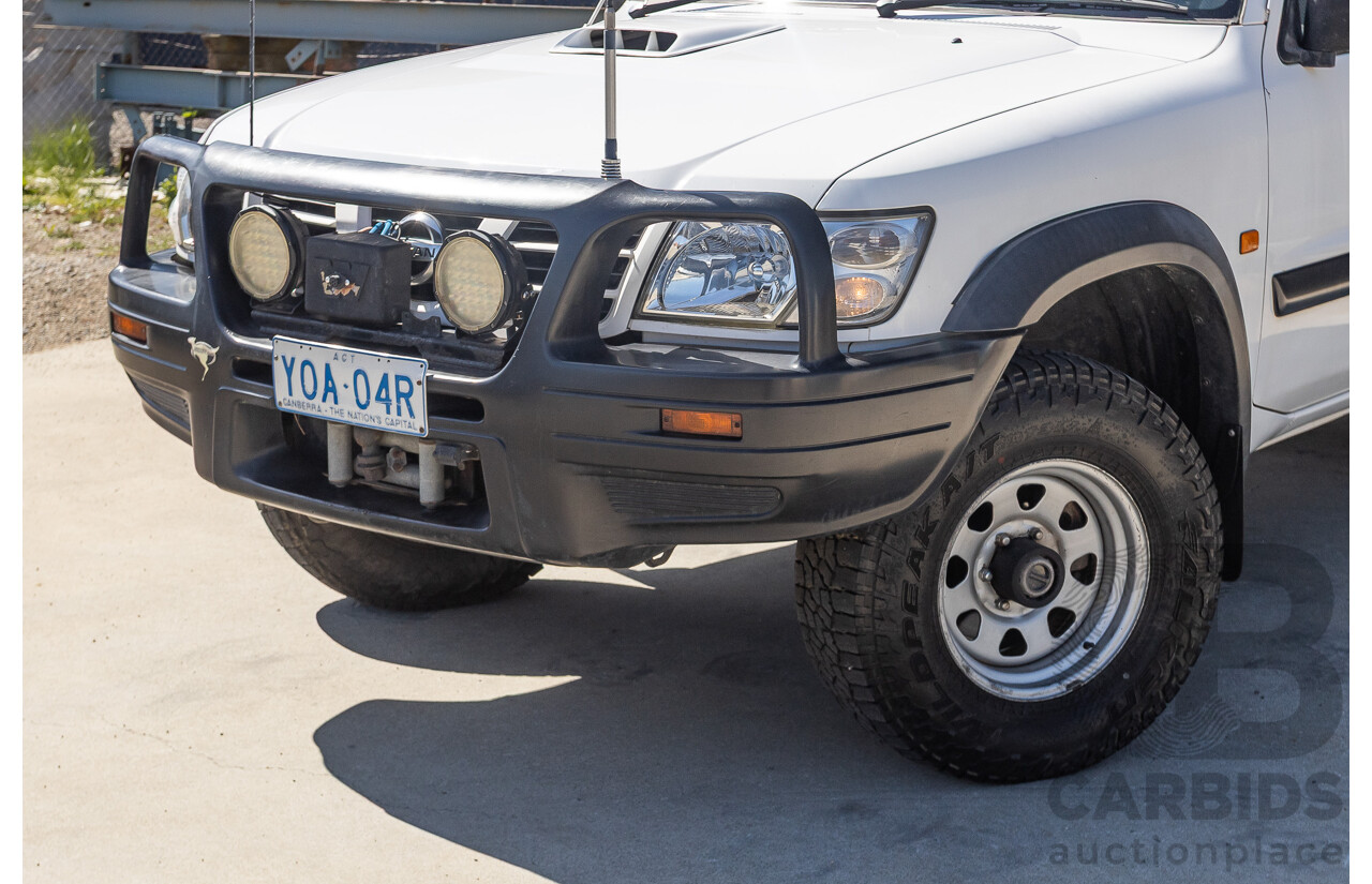 01/2004 Nissan Patrol DX (4x4) GU III 4D Wagon White Turbo Diesel 3.0L