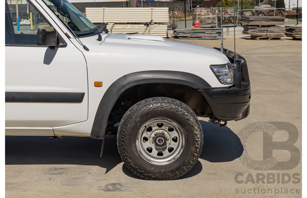 01/2004 Nissan Patrol DX (4x4) GU III 4D Wagon White Turbo Diesel 3.0L