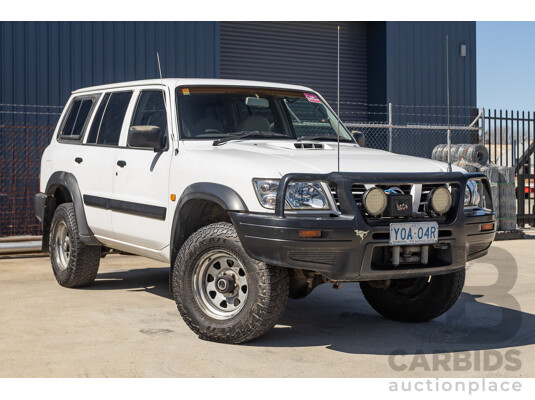 01/2004 Nissan Patrol DX (4x4) GU III 4D Wagon White Turbo Diesel 3.0L