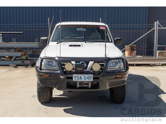 01/2004 Nissan Patrol DX (4x4) GU III 4D Wagon White Turbo Diesel 3.0L
