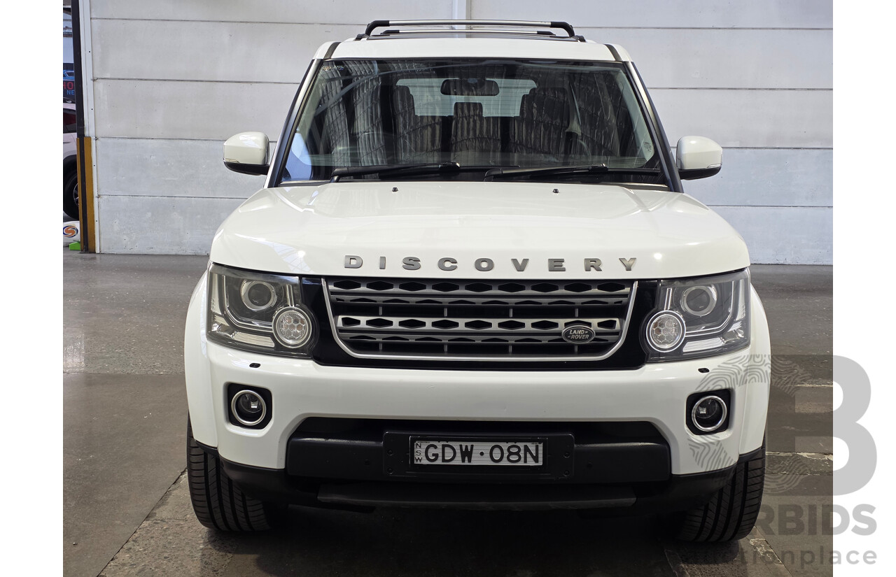 05/2015 Land Rover Discovery 3.0 SCV6 SE 4x4 MY16 4d Wagon White 3.0L
