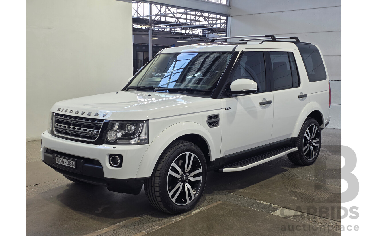 05/2015 Land Rover Discovery 3.0 SCV6 SE 4x4 MY16 4d Wagon White 3.0L