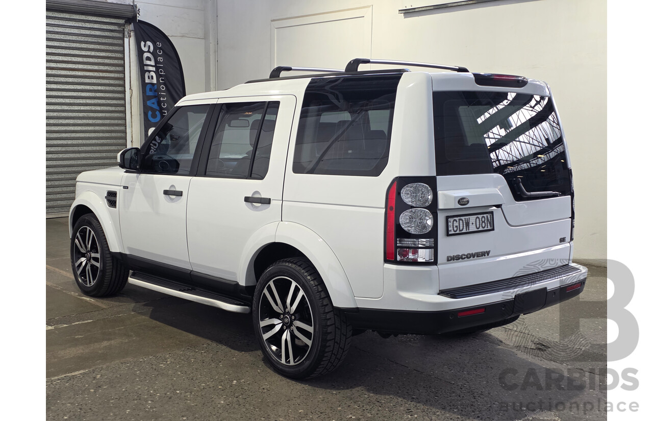 05/2015 Land Rover Discovery 3.0 SCV6 SE 4x4 MY16 4d Wagon White 3.0L