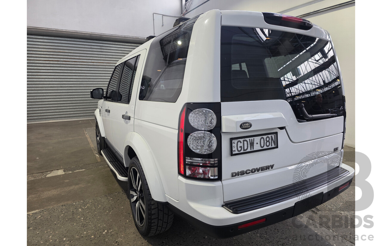 05/2015 Land Rover Discovery 3.0 SCV6 SE 4x4 MY16 4d Wagon White 3.0L