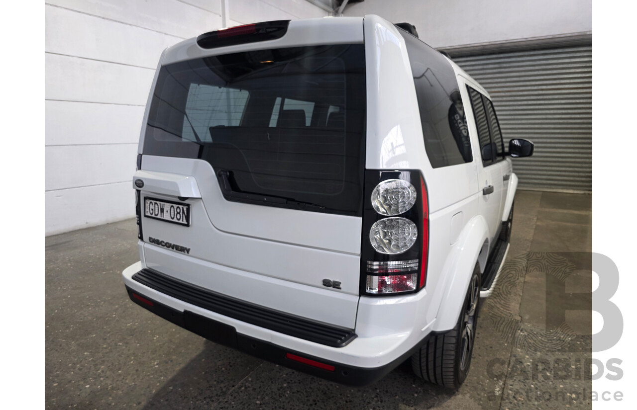 05/2015 Land Rover Discovery 3.0 SCV6 SE 4x4 MY16 4d Wagon White 3.0L