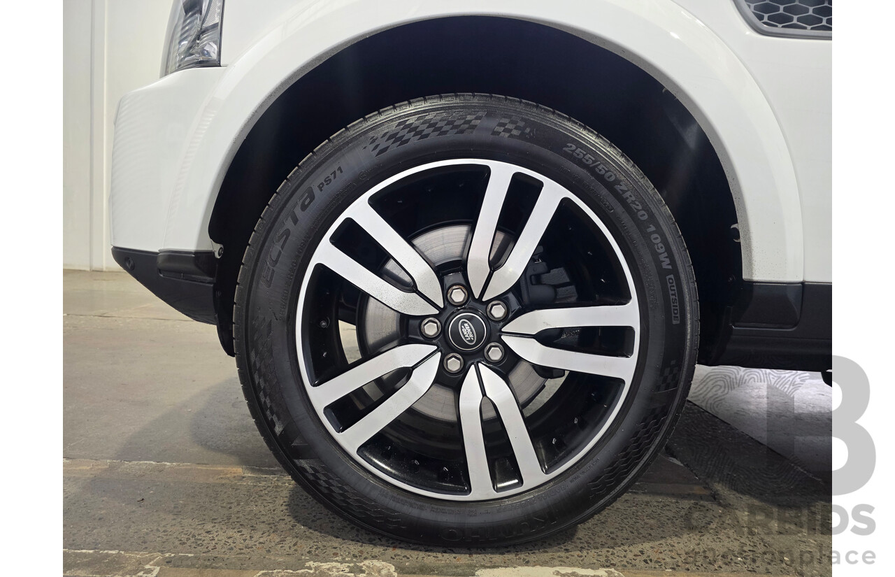 05/2015 Land Rover Discovery 3.0 SCV6 SE 4x4 MY16 4d Wagon White 3.0L