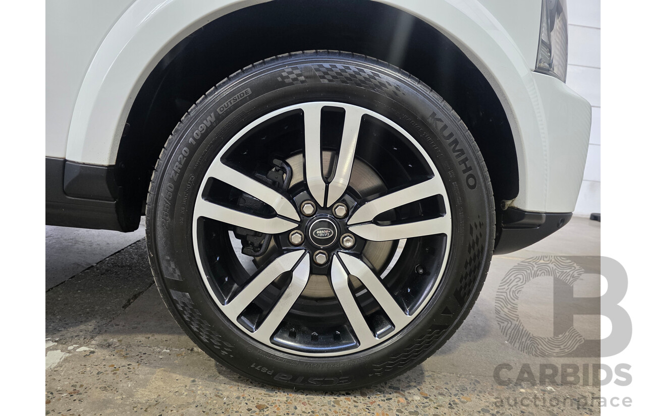 05/2015 Land Rover Discovery 3.0 SCV6 SE 4x4 MY16 4d Wagon White 3.0L