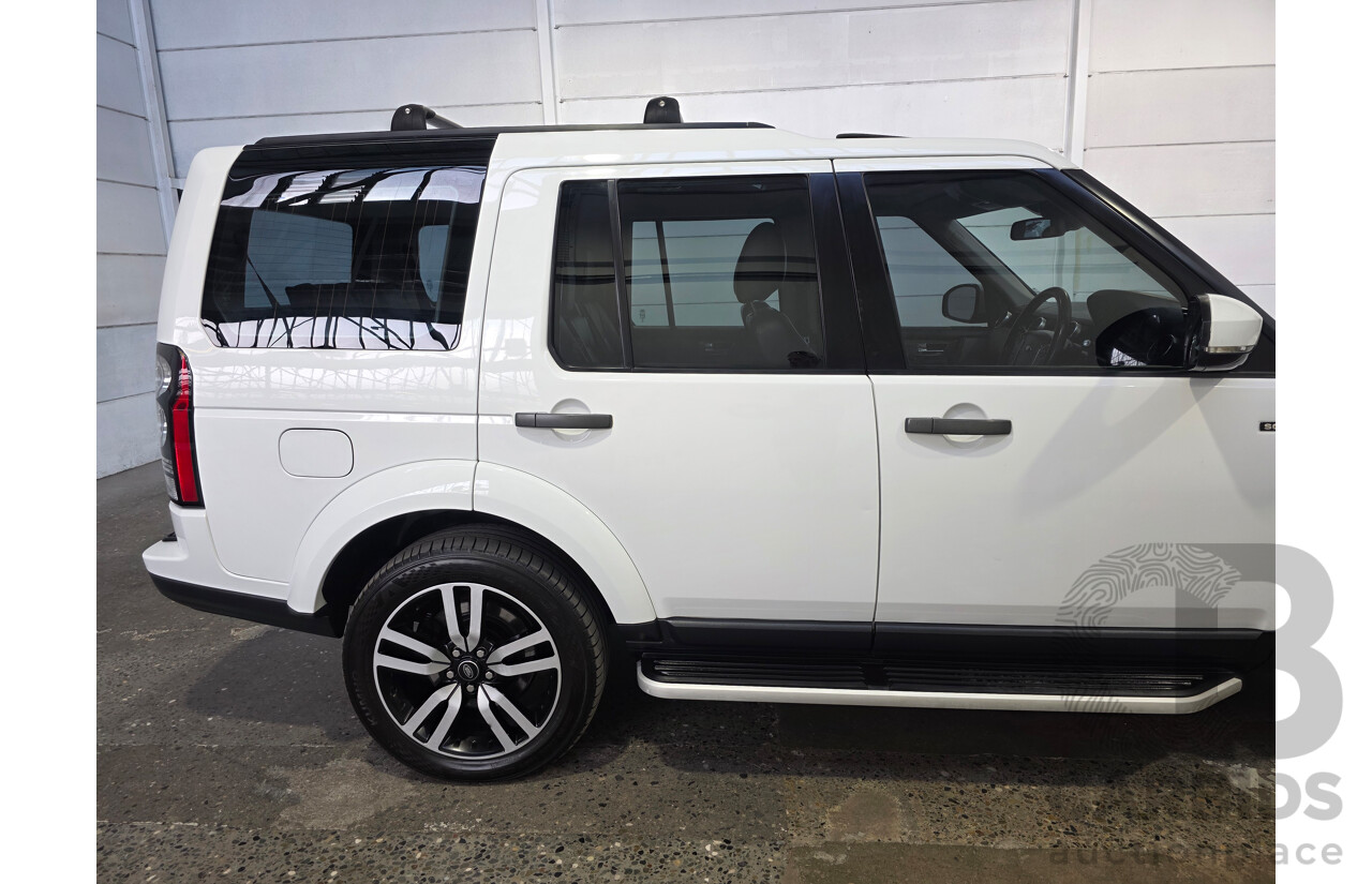 05/2015 Land Rover Discovery 3.0 SCV6 SE 4x4 MY16 4d Wagon White 3.0L