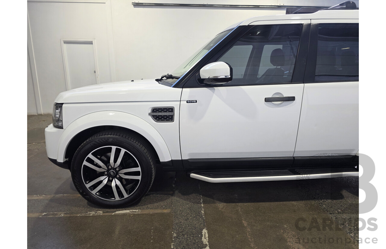 05/2015 Land Rover Discovery 3.0 SCV6 SE 4x4 MY16 4d Wagon White 3.0L