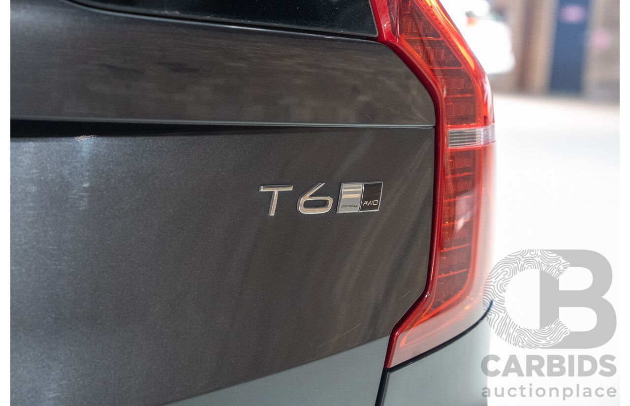 11/2018 Volvo XC90 T6 Inscription (AWD) 256 MY19 4d Wagon Grey Turbo Supercharged 2.0L