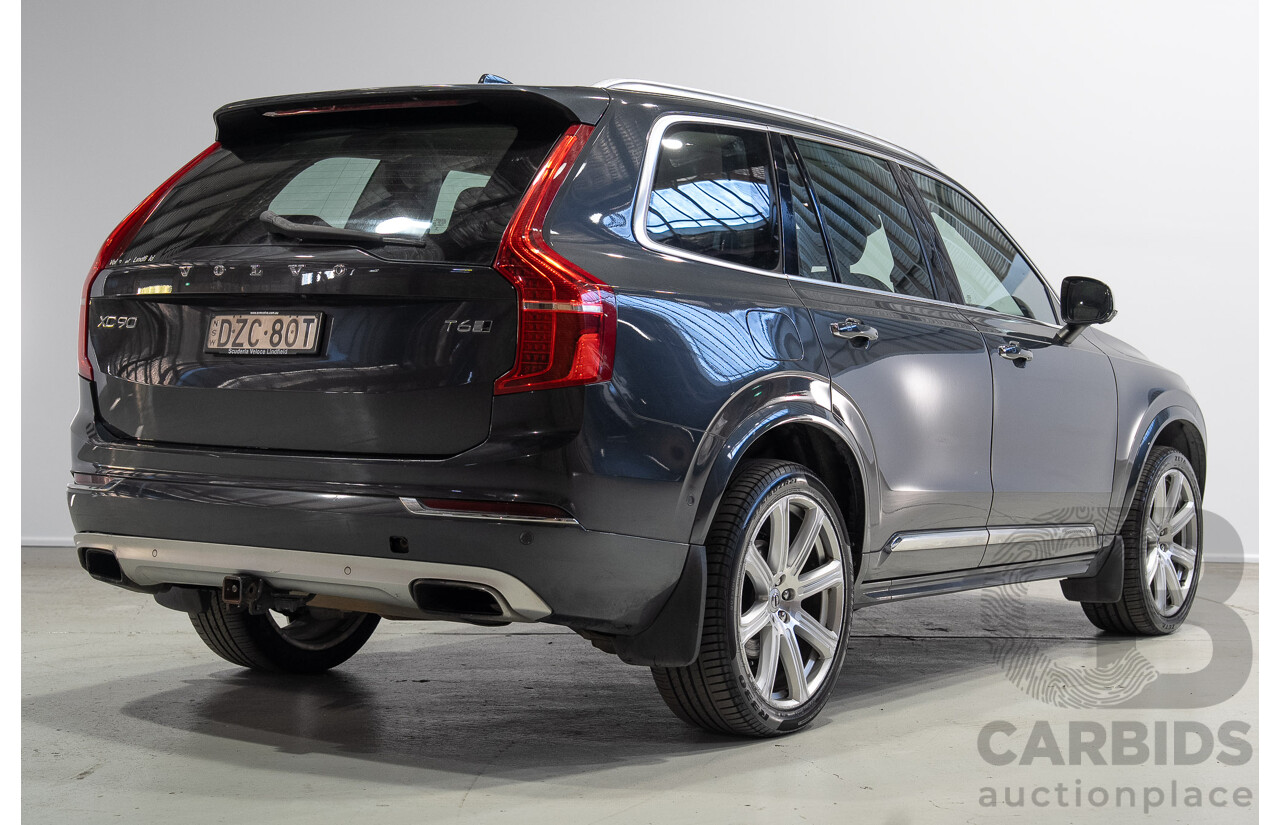 11/2018 Volvo XC90 T6 Inscription (AWD) 256 MY19 4d Wagon Grey Turbo Supercharged 2.0L