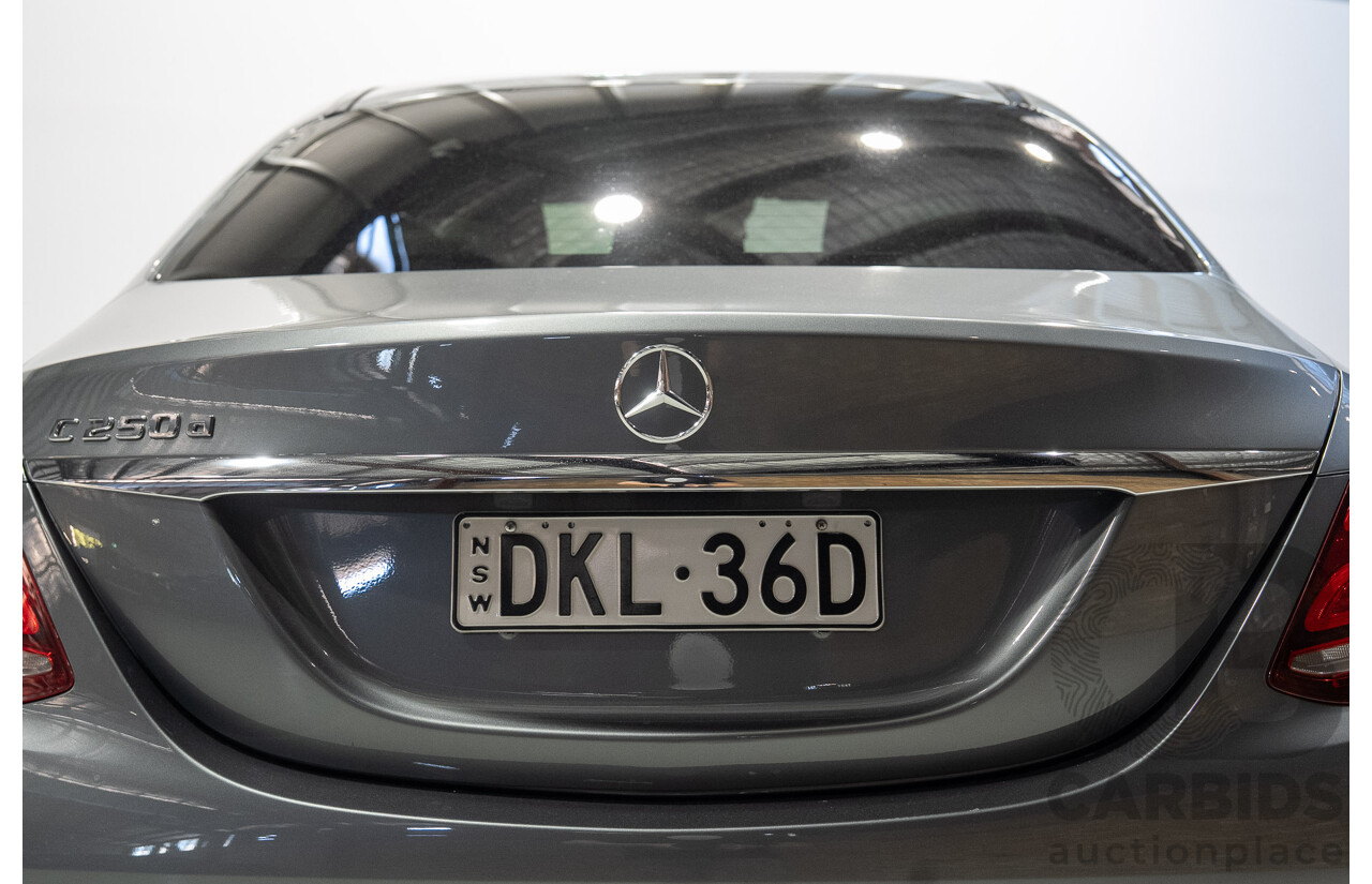 11/2016 Mercedes-Benz C250d 205 MY16 4d Sedan Selenite Grey Turbo Diesel 2.1L